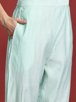 Thumbnail for Indo Era Floral Embroidered Thread Work Kurta with Trousers & With Dupatta