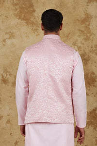 Thumbnail for Bluesaanchi Men's Jacquard Misty Rose Waistcoat