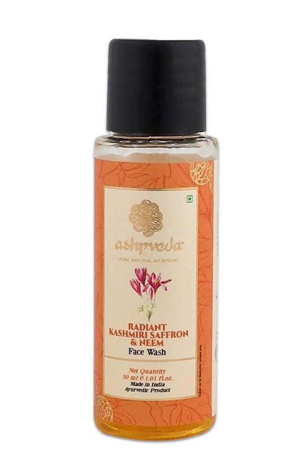 Ashpveda Radiant Kashmiri Saffron and Neem Face Wash - Distacart