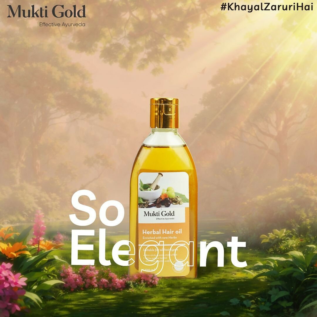 Axiom Mukti Gold Herbal Hair Oil