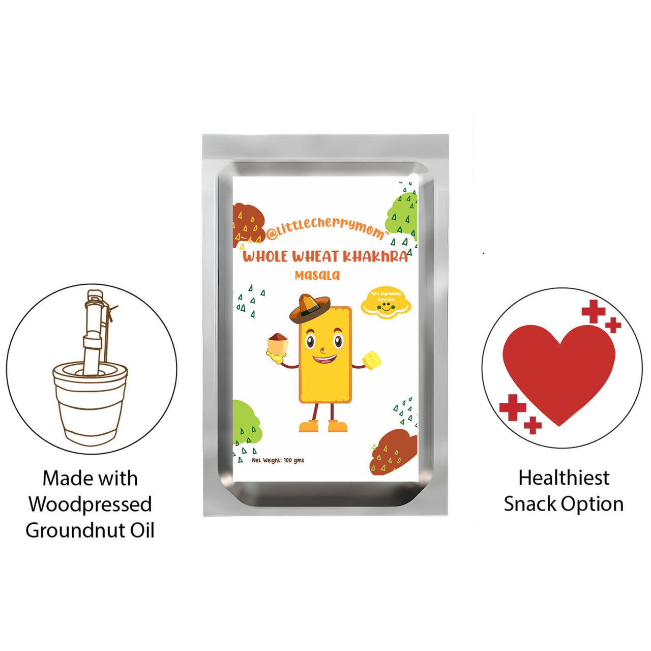 Littlecherrymom Whole Wheat Khakhra – Masala - Distacart