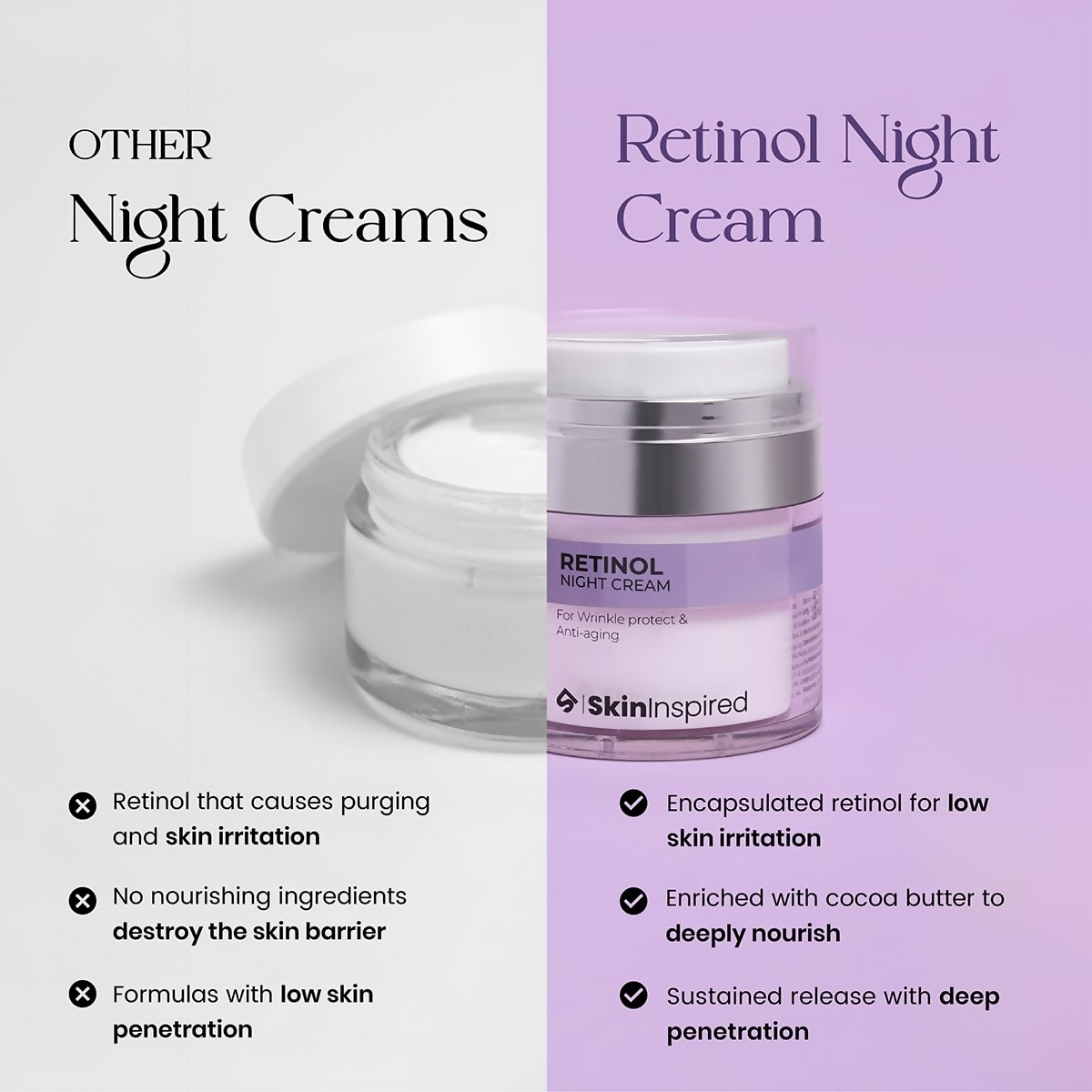 SkinInspired Retinol Night Cream - Distacart