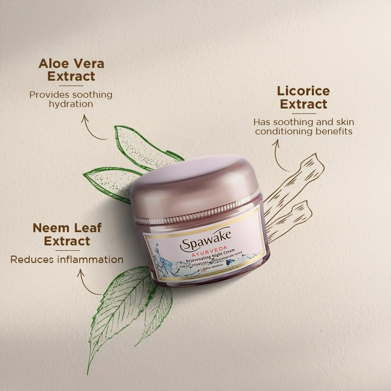 Spawake Ayurveda Rejuvenating Night Cream - Distacart