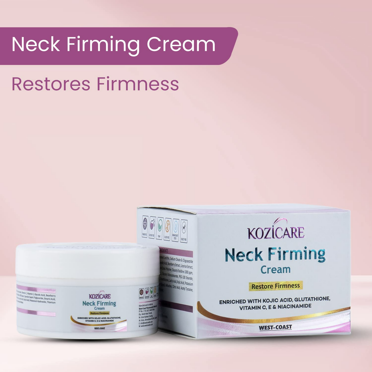 Healthvit Kozicare Neck Firming Cream - Distacart