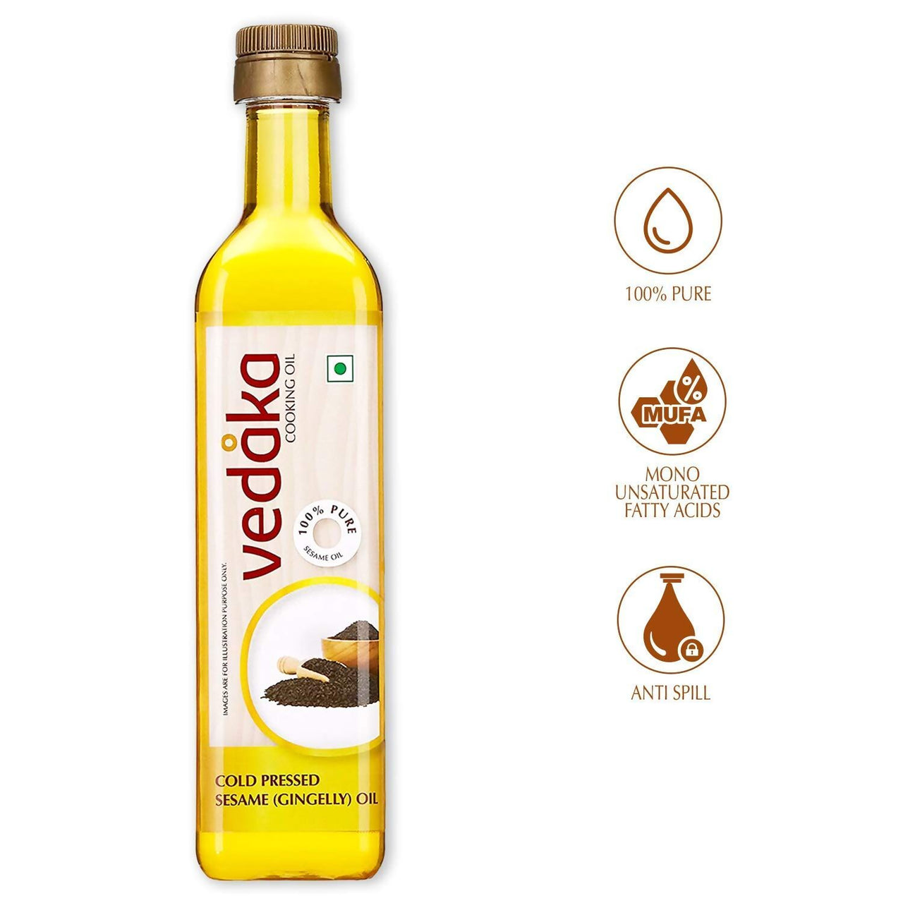 Vedaka Cold Pressed Sesame Oil - Distacart