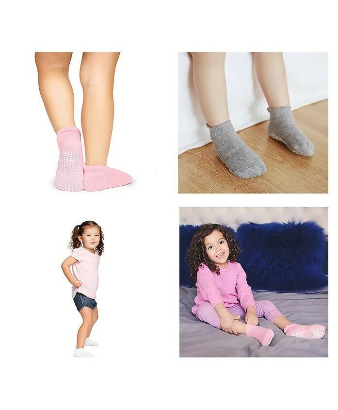 AHC Baby Boy's & Baby Girl's Ankle Length Anti Slip Socks - Distacart