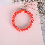 Thumbnail for NVR Men & Women Red Marbel Crystal Elasticated Bracelet - Distacart