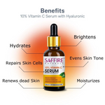 Thumbnail for Saffire Naturals 10% Vitamin C Serum Enriched With Hyaluronic - Distacart
