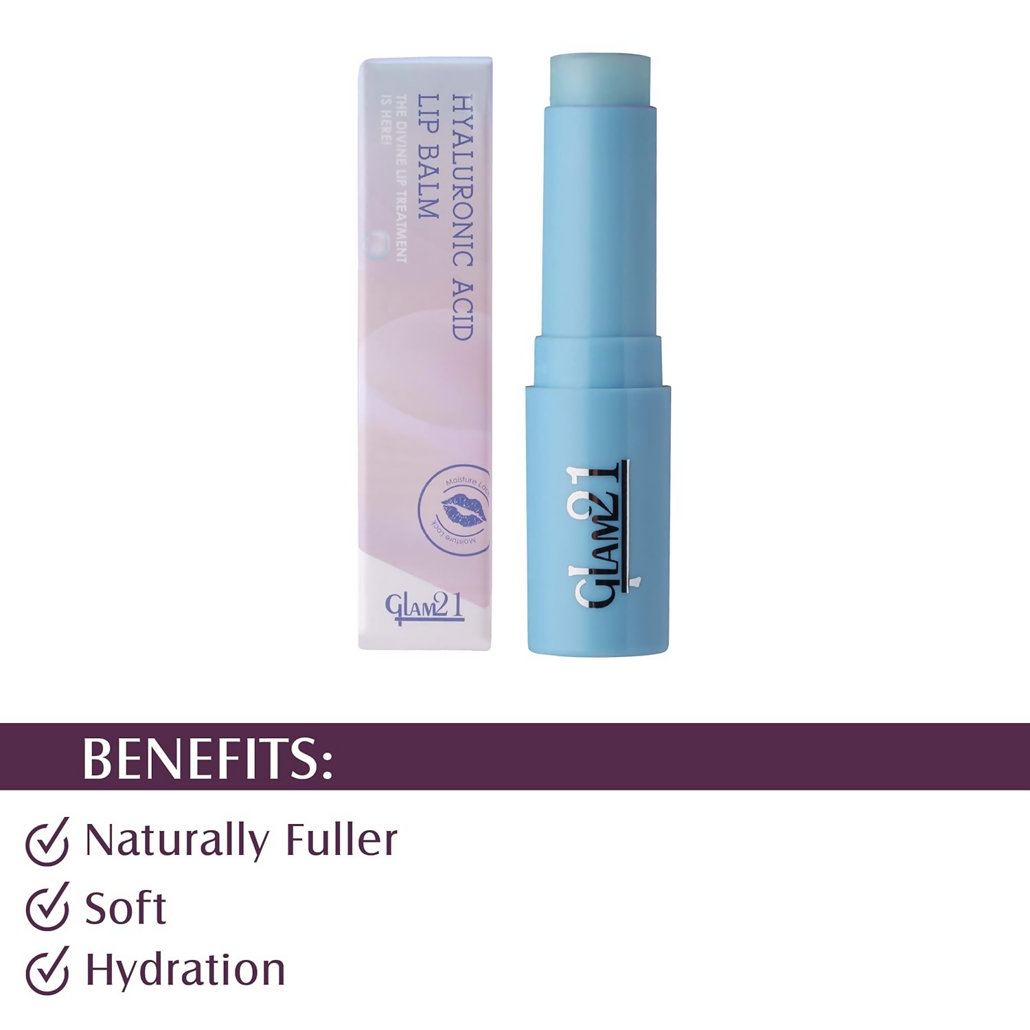 Glam21 Moisturizing Lip Balm With Hyaluronic Acid - Distacart