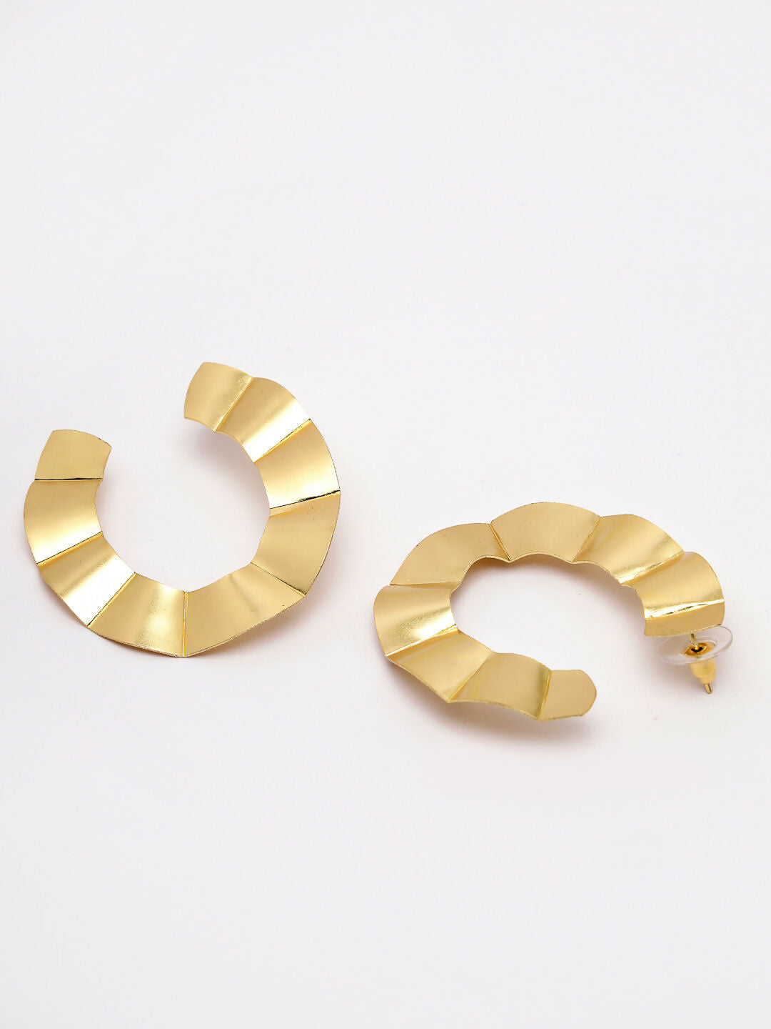 NVR Women Gold-Plated Contemporary Drop Earrings - Distacart