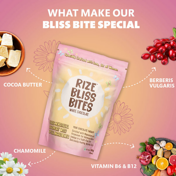 Rize Energy Bar Bliss Bites - White Chocolate - Distacart