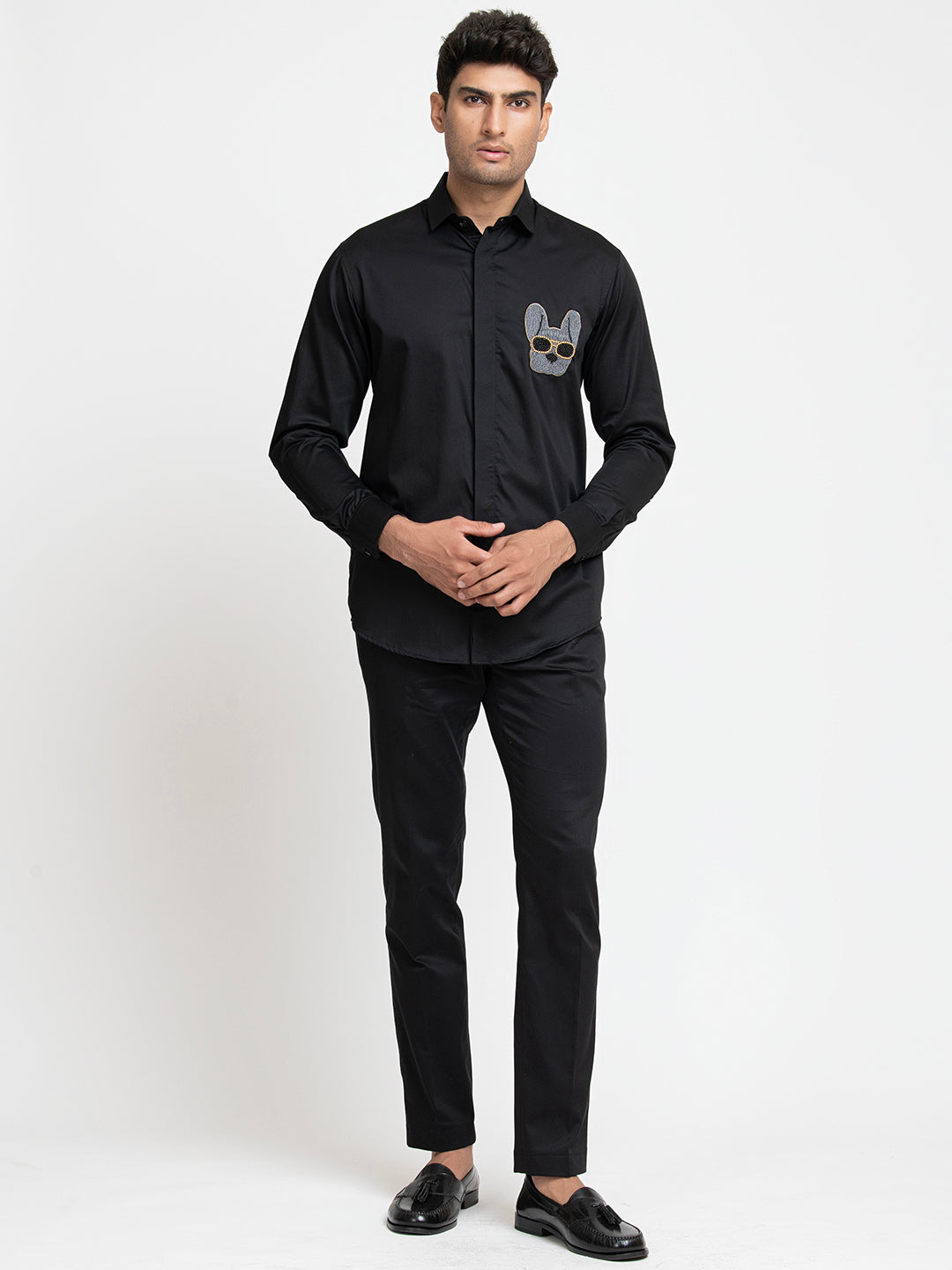 Dog Embroidery Shirt by Hilo Design - Distacart
