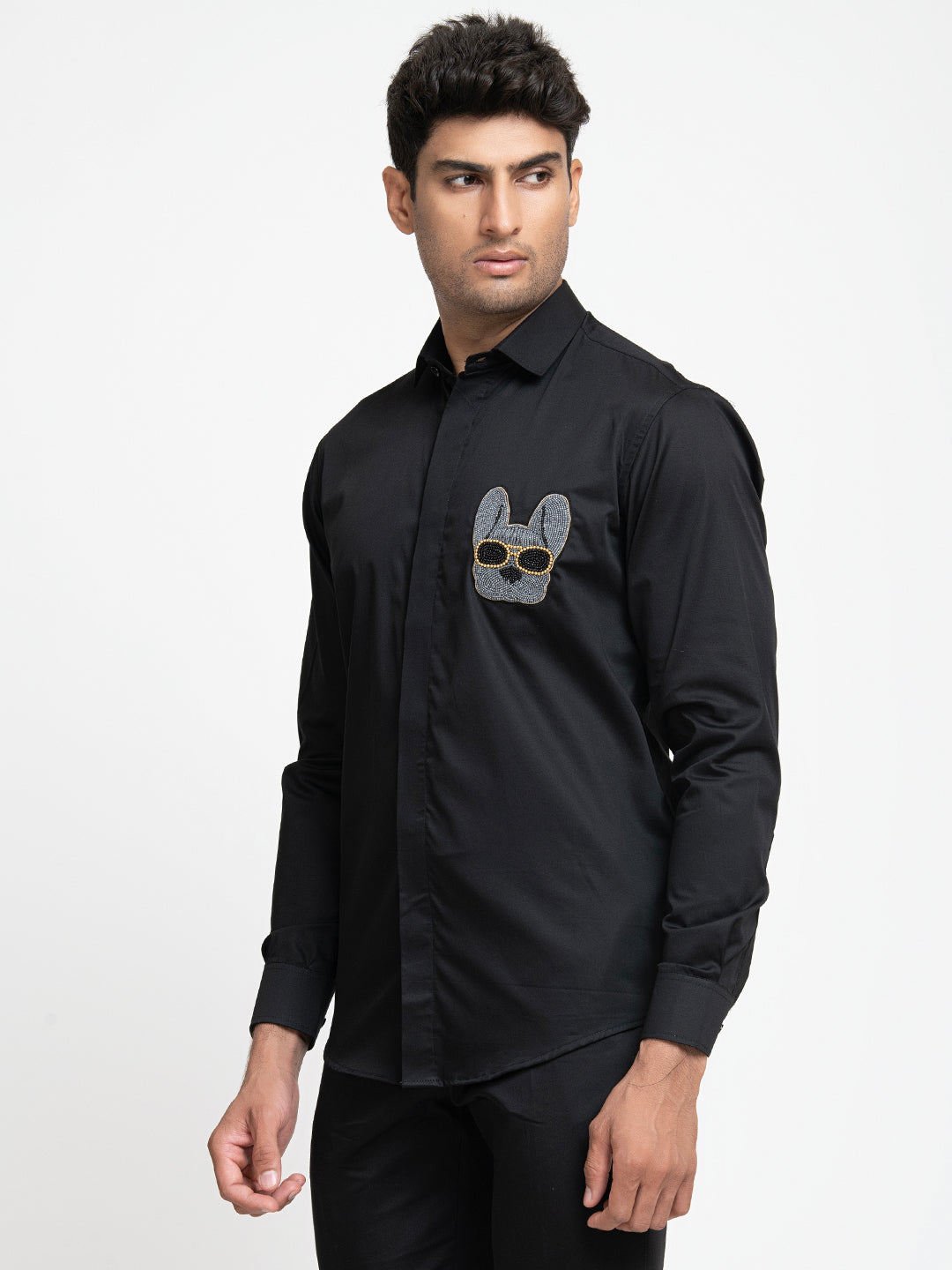 Dog Embroidery Shirt by Hilo Design - Distacart