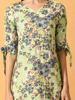 Thumbnail for Myshka Women's Lime Green A-Line Party Dress - Distacart