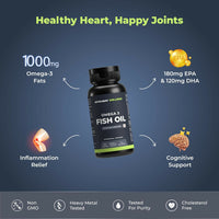 Thumbnail for Nutrabay Wellness Omega 3 Fish Oil Capsules