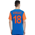 Thumbnail for Wondershot Men Solid Round Neck Polyester Blue T20 Worl Cup T-Shirt - Distacart