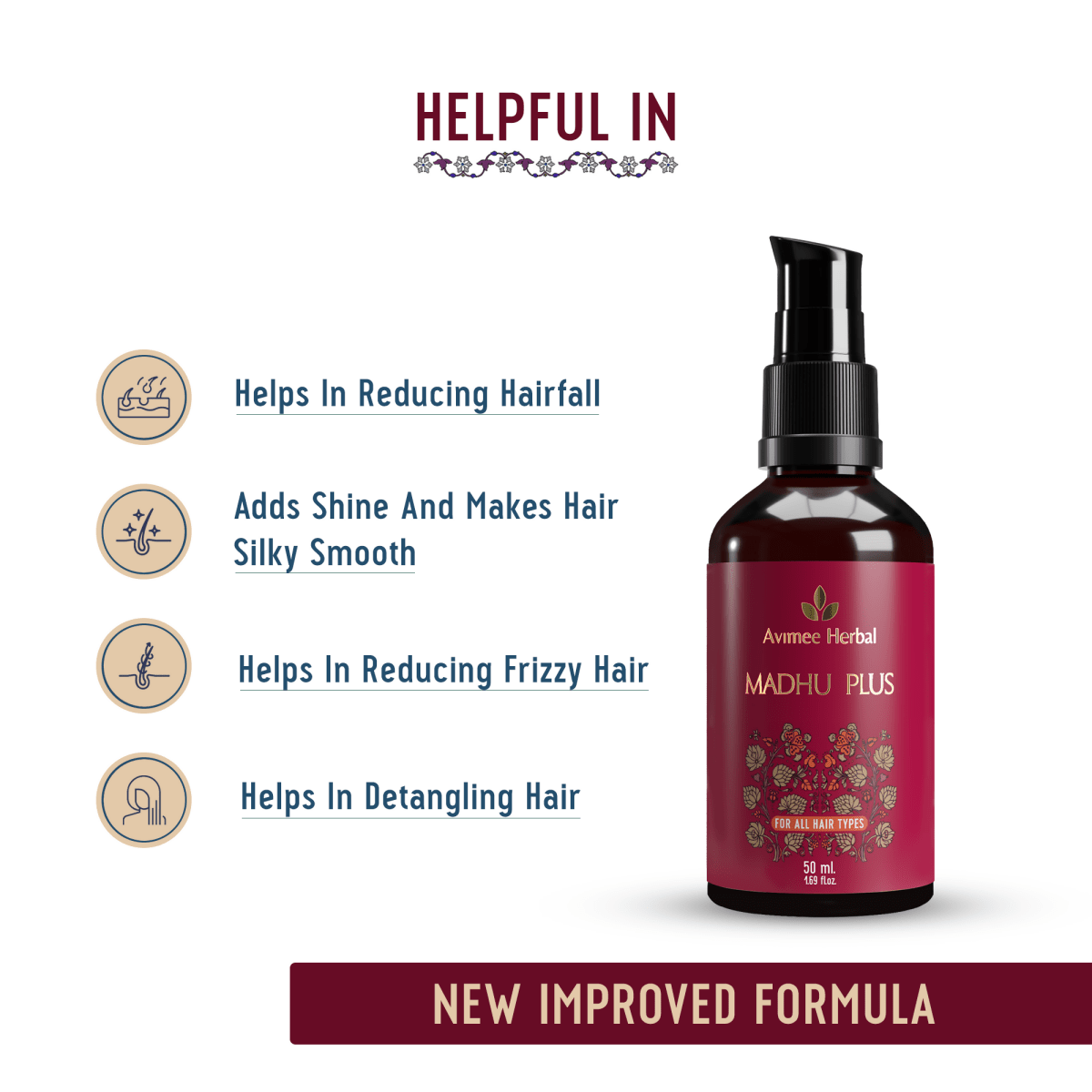 Avimee Herbal Anti Hair Fall Kit - Controls Hair Fall and Nourishes Hair Root, With Rosemary, Amla, Methi & Bhringraj - Distacart