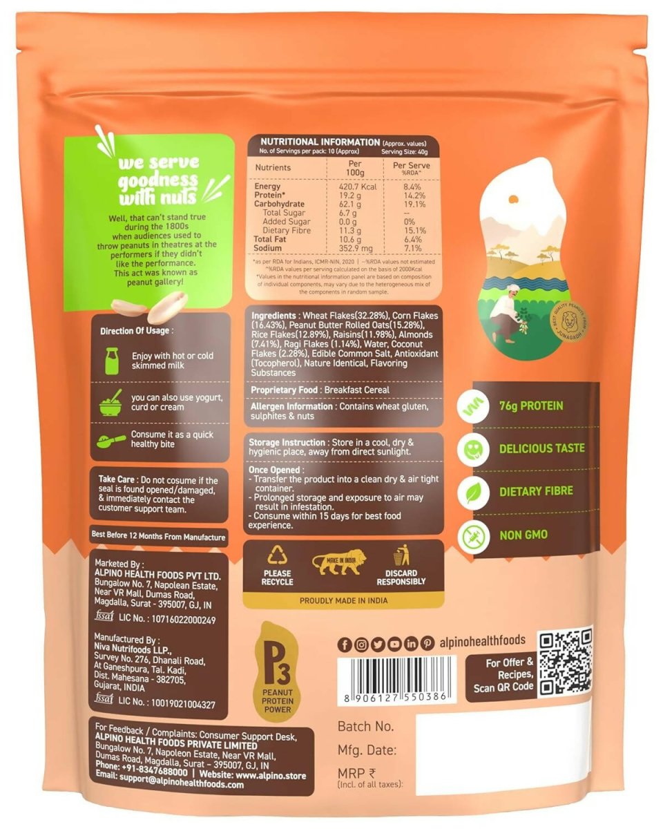 Alpino High Protein Super Muesli Nut Delight - Distacart