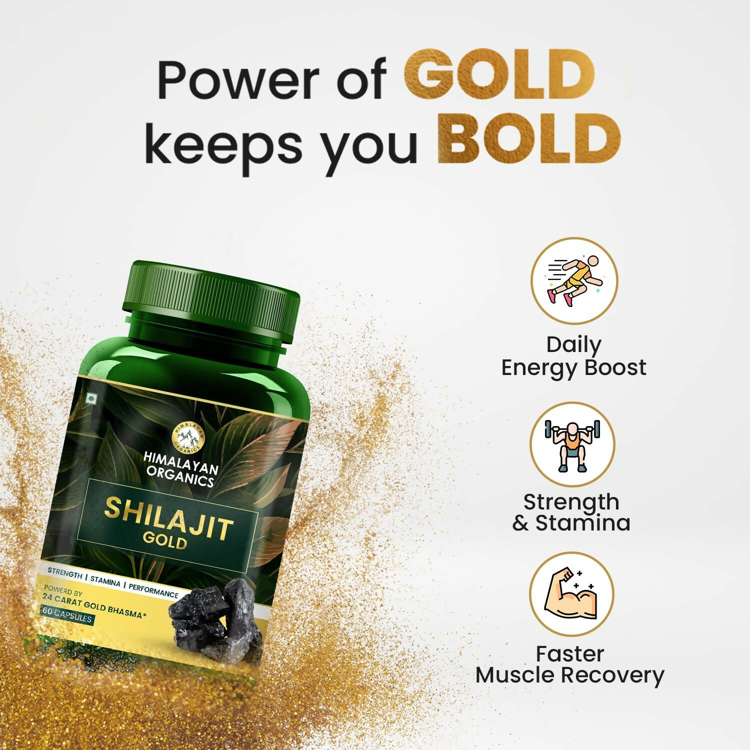 Himalayan Organics Pure SJ Gold Capsules - Distacart