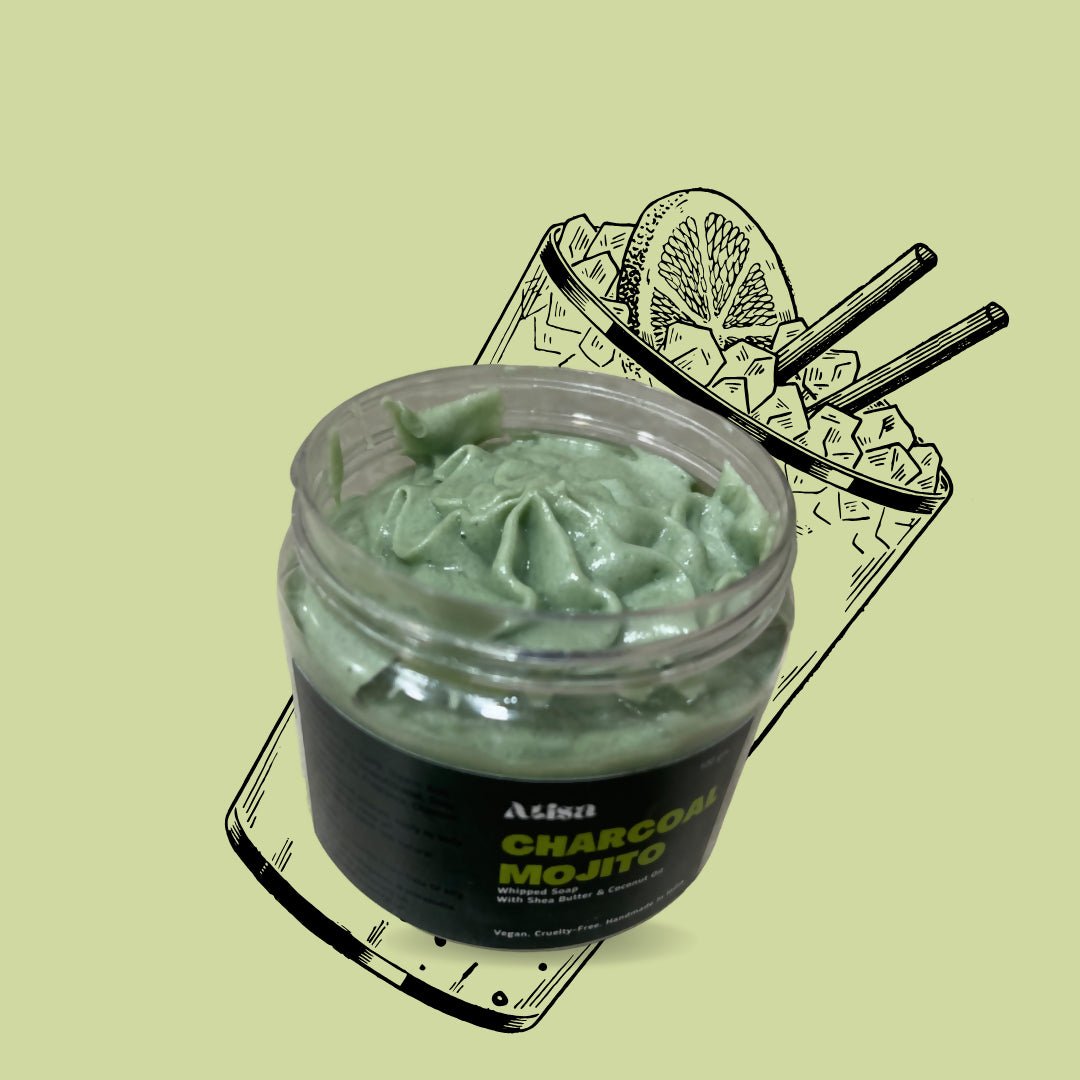 Atisa Charcoal Mojito Whipped Soap - Distacart