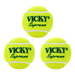 Thumbnail for Vicky Supreme Yellow Tennis/Cricket Ball Heavy Multipurposeful Design & Durable Rubber Built - Distacart