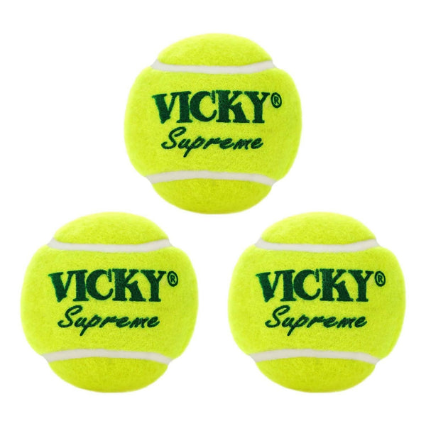Vicky Supreme Yellow Tennis/Cricket Ball Heavy Multipurposeful Design & Durable Rubber Built - Distacart