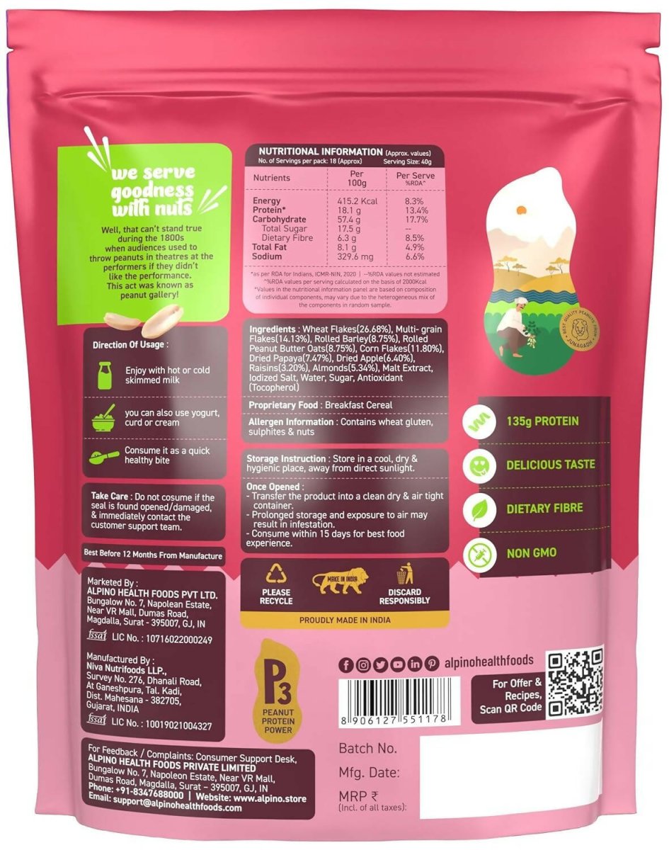 Alpino High Protein Super Muesli Fruit & Nuts - Distacart