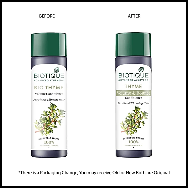 Biotique Bio Thyme Volume Conditioner For Fine & Thinning Hair - Distacart