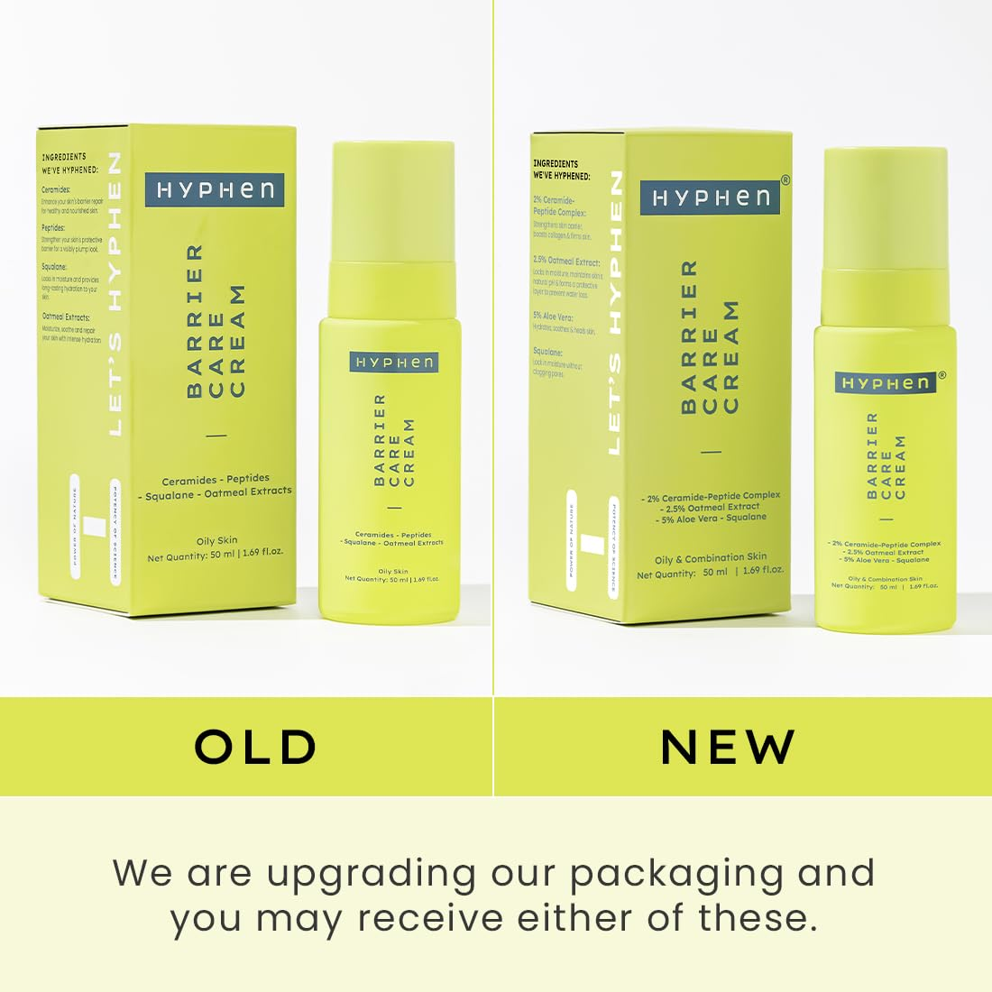 Hyphen By Kriti Sanon Barrier Care Face Cream Moisturizer For Oily & Skin Combination - Distacart