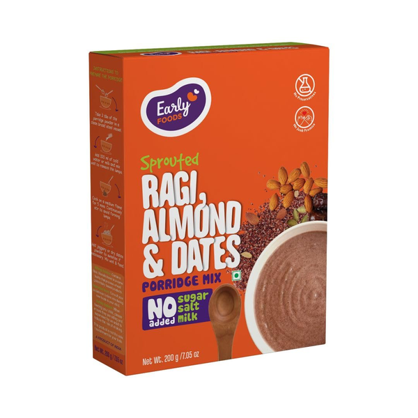 Early Foods Sprouted Ragi Almond Date Porridge Mix