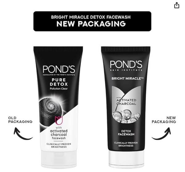 Ponds Pure Detox Anti-Pollution Purity Face Wash - Distacart