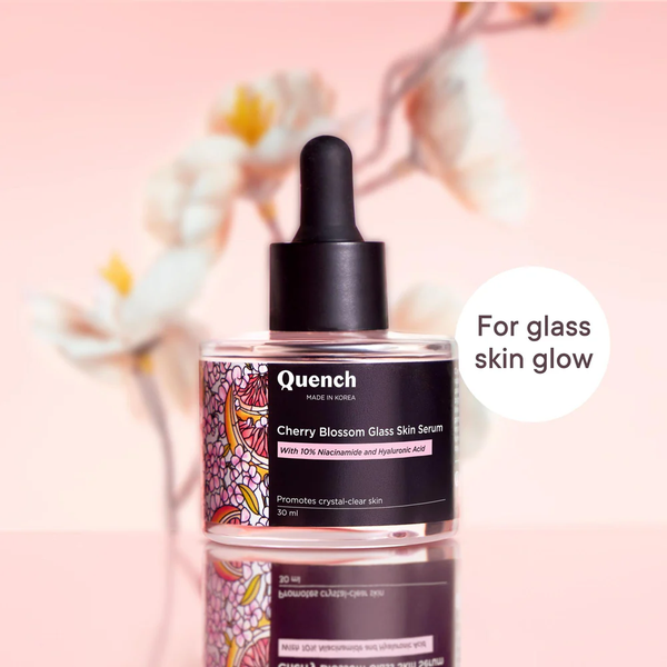 Quench Glass Skin Serum With Cherry Blossom Radiance - Distacart