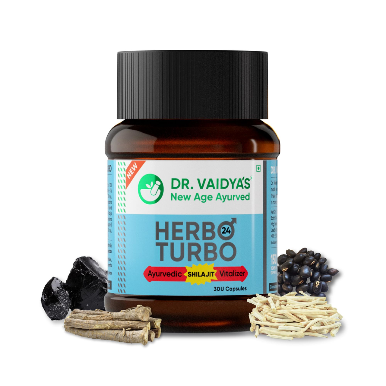 Dr. Vaidya's Herbo 24 Turbo Capsules For Men - Distacart
