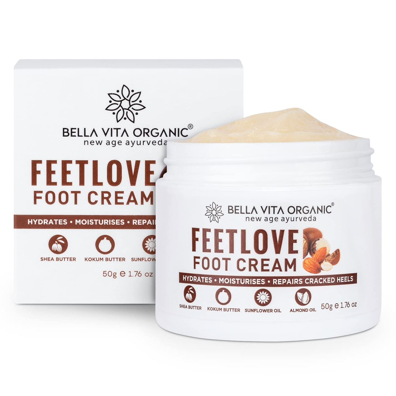 Bella Vita Organic Feet Love Foot Creme - Distacart