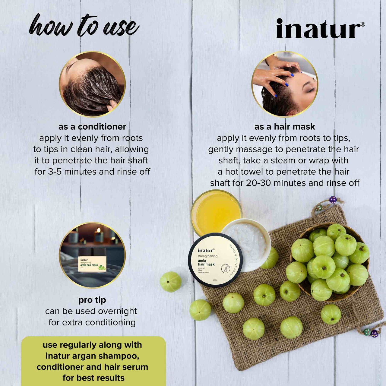 Inatur Amla Hair Mask Hot Oil Treatment - Distacart