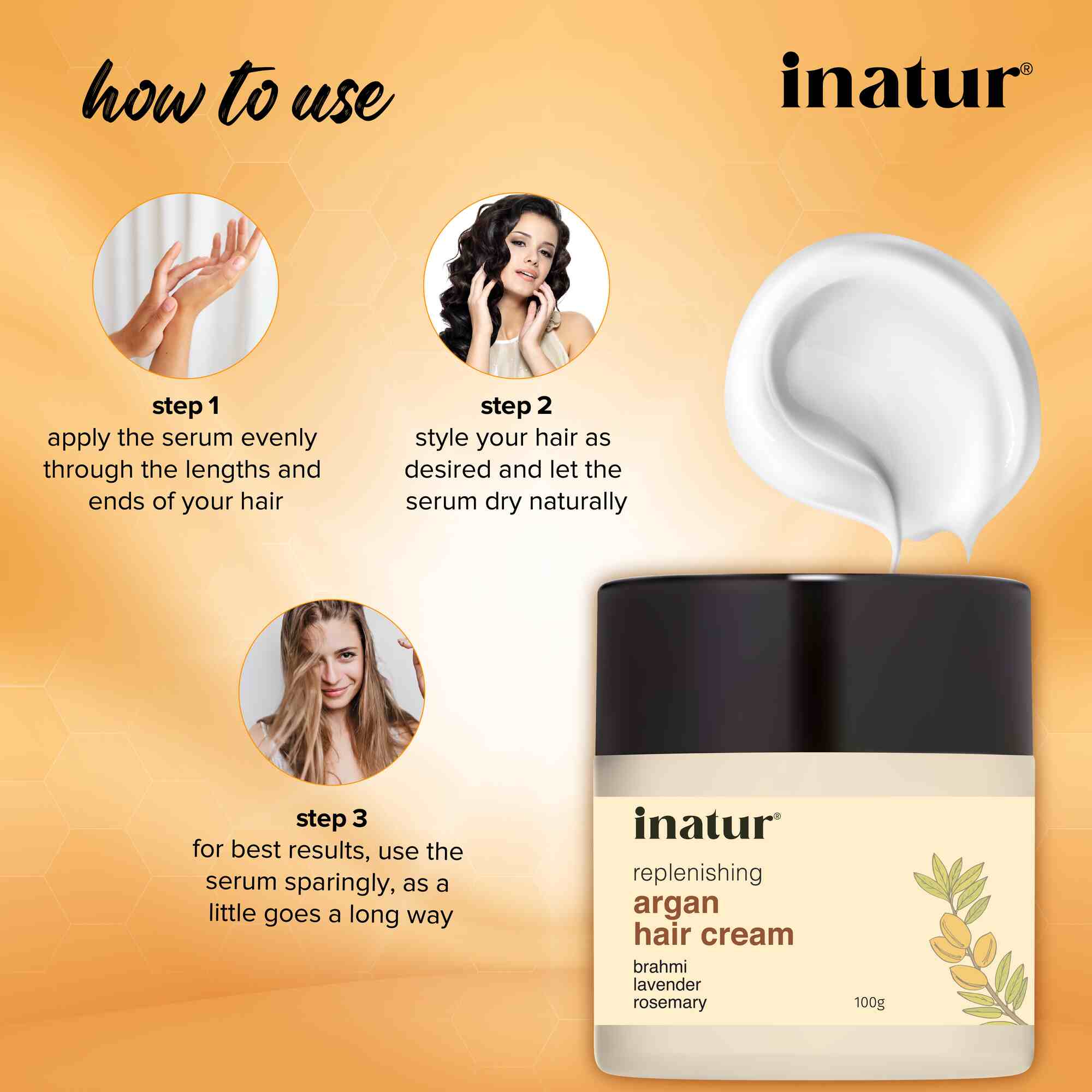 Inatur Moroccan Argan Oil Hair Cream - Distacart