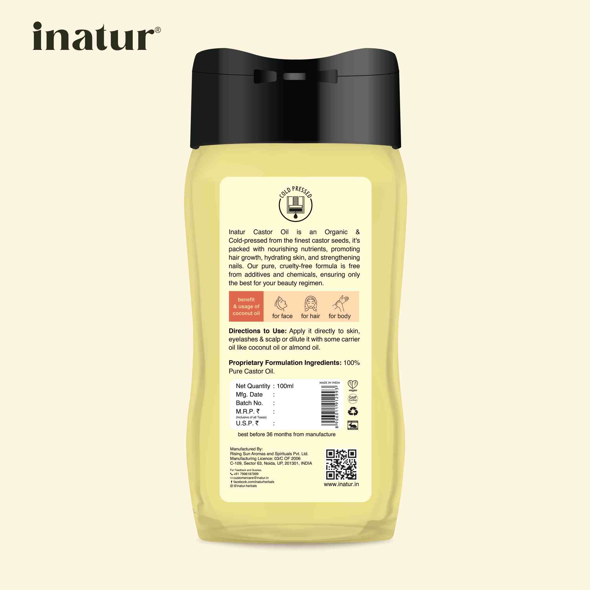 Inatur Castor Oil - Distacart