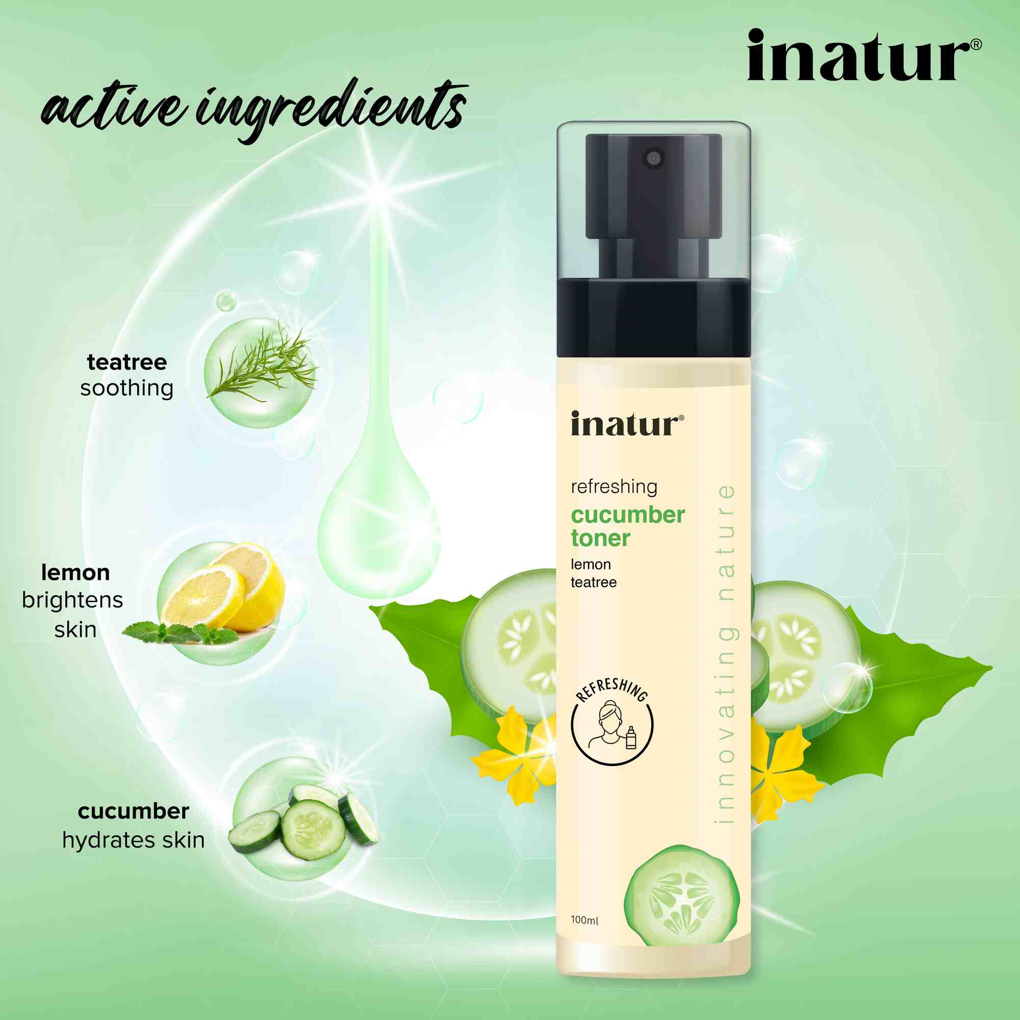 Inatur Cucumber Toner - Distacart