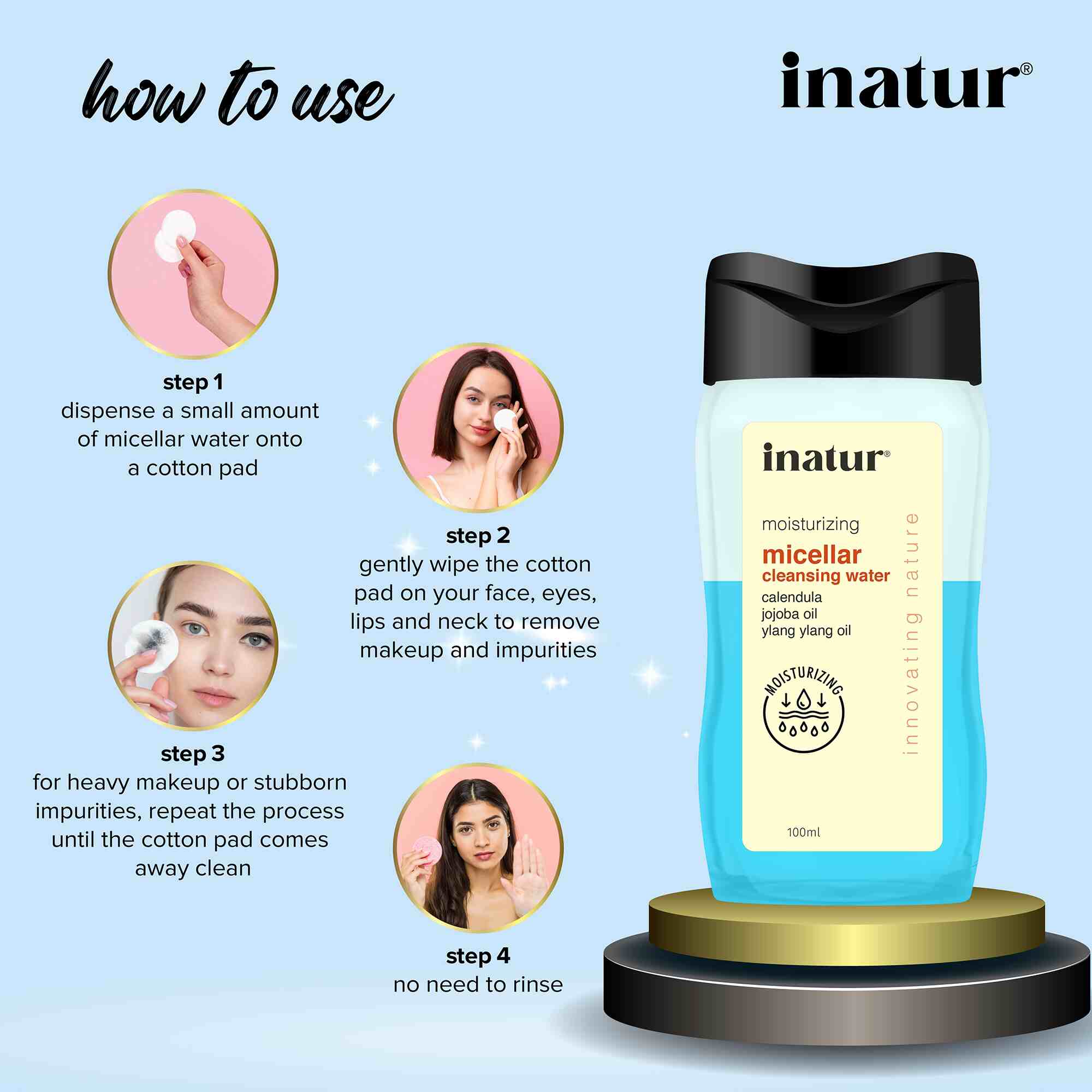 Inatur Jojoba OIl Micellar Cleansing Water - Distacart