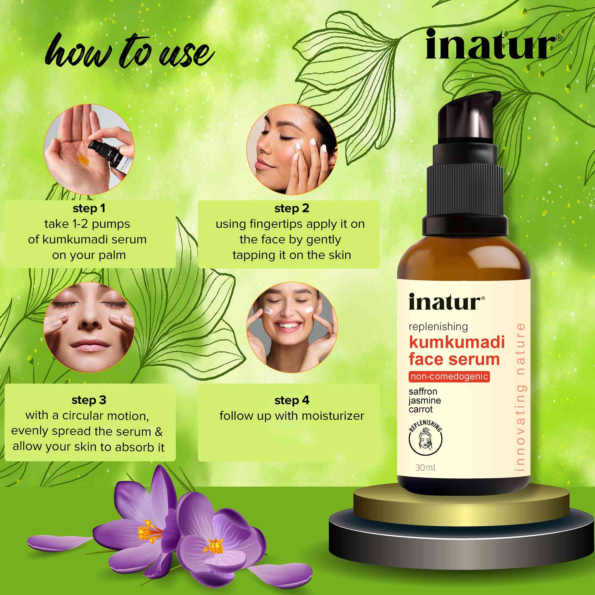 Inatur Kumkumadi Facial Serum - Distacart