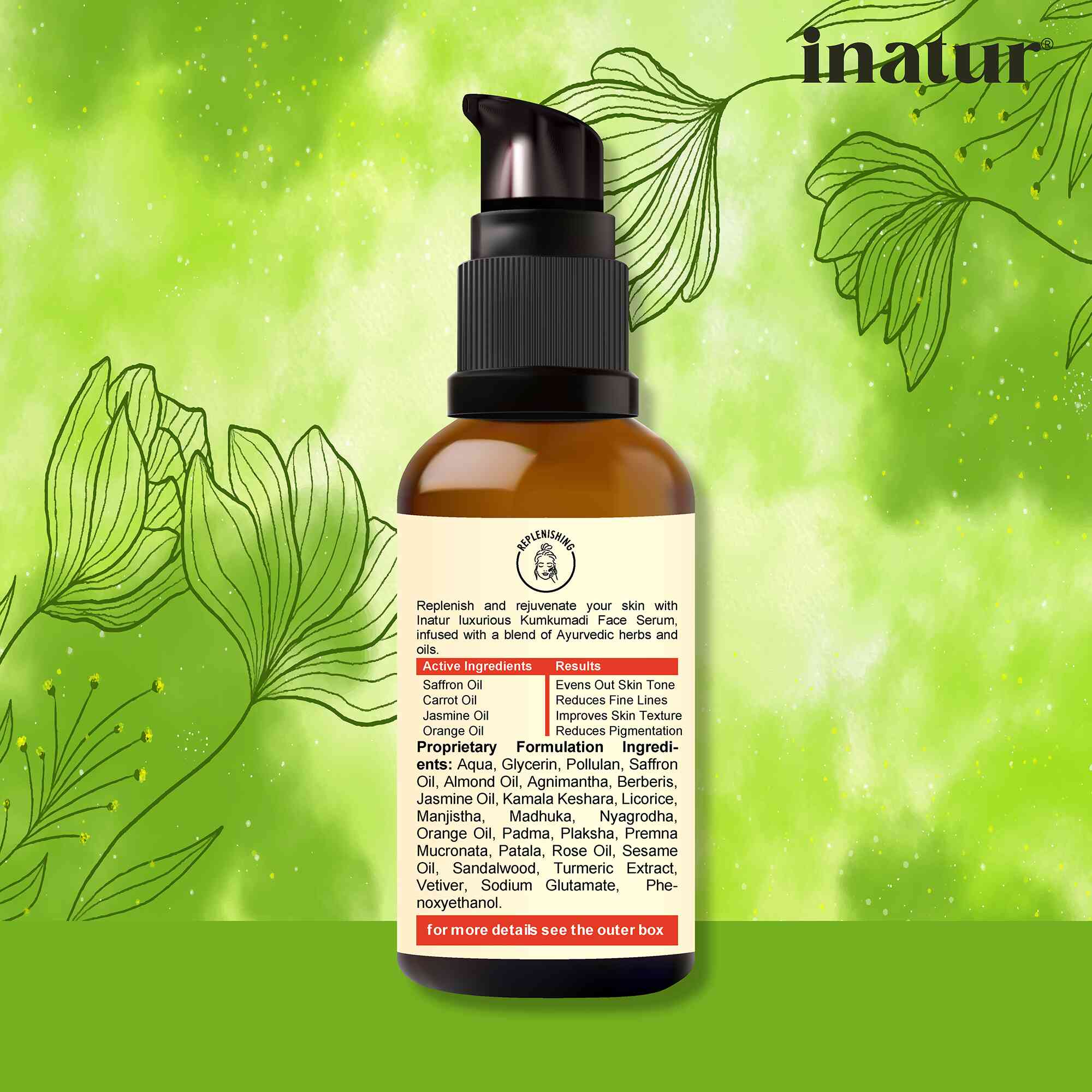 Inatur Kumkumadi Facial Serum - Distacart