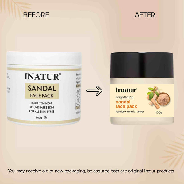 Inatur Sandal Face Pack - Distacart
