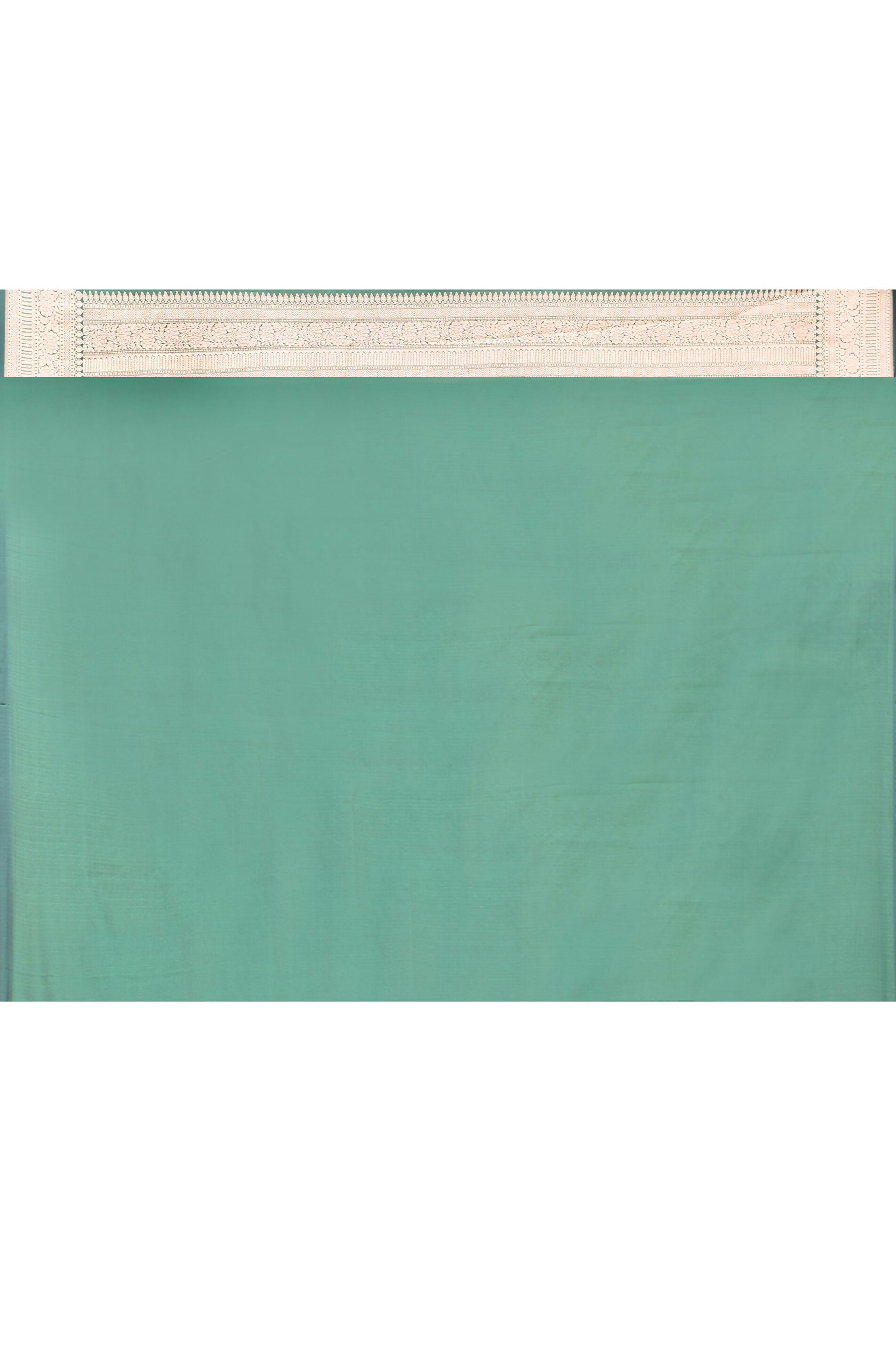 Joban Fashion Emerald Green Banarasi Katan Pure Handloom Banarasi Silk Saree