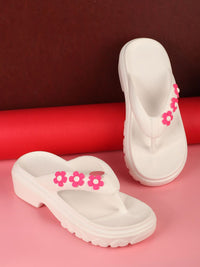 Thumbnail for Roadster The Lifestyle Co. Women Self Design Clog Flip Flop