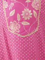 Thumbnail for Lil Drama Khilkhilahat Pink Kurta Sharara With Dupatta Set For Girls