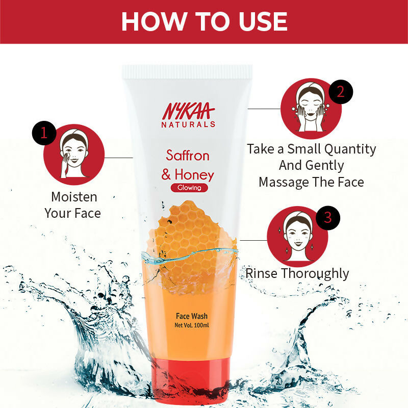 Nykaa Naturals Saffron & Honey Face Wash for Glowing Skin - Distacart