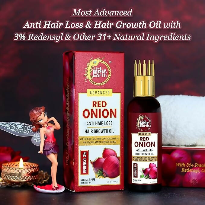 The Indie Earth Advanced 3% Redensyl Red Onion Anti Hair Loss & Hair Growth Oil - Distacart