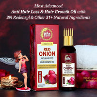 Thumbnail for The Indie Earth Advanced 3% Redensyl Red Onion Anti Hair Loss & Hair Growth Oil - Distacart