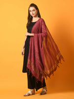 Thumbnail for Myshka Women's Black Solid Anarkali Party Kurta Set With Dupatta - Distacart