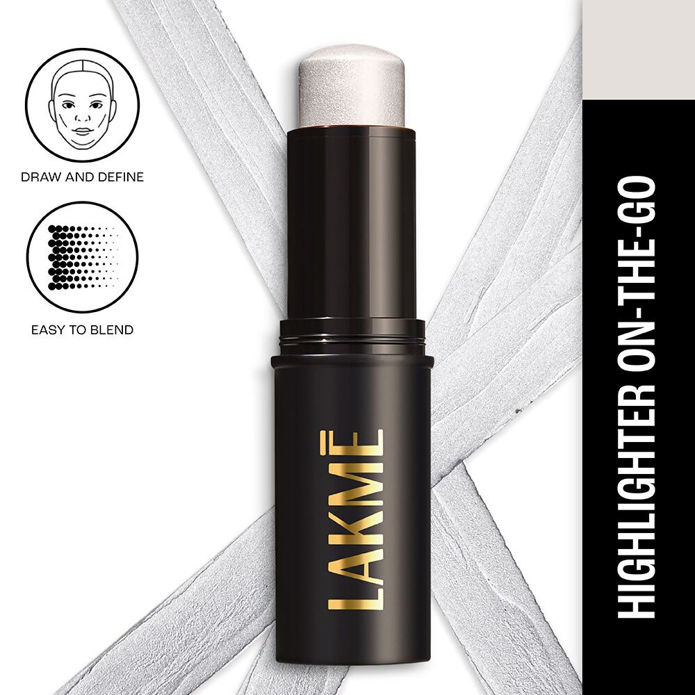 Lakme Facelift MultiSlayer Highlighter Stick - Silver Shimmer Bomb - Distacart